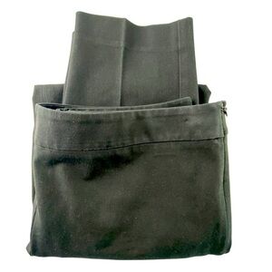 Talbots black high waist straight leg fitted pant, 8